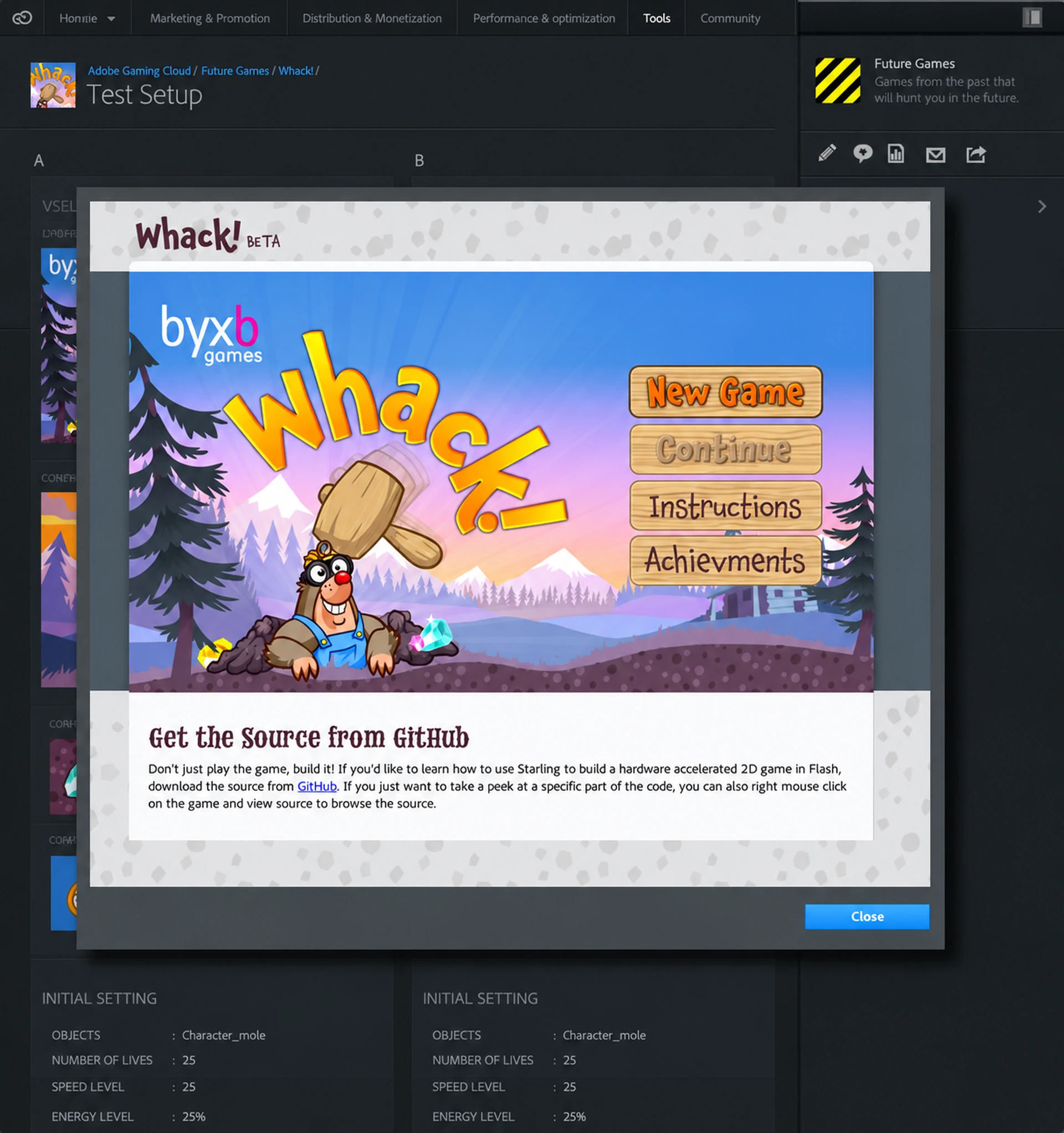 Game ready for testing