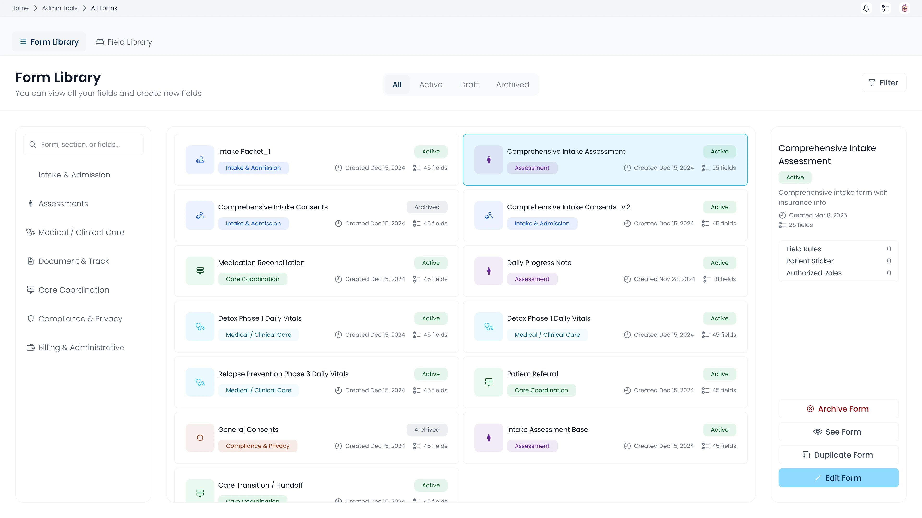 Form library