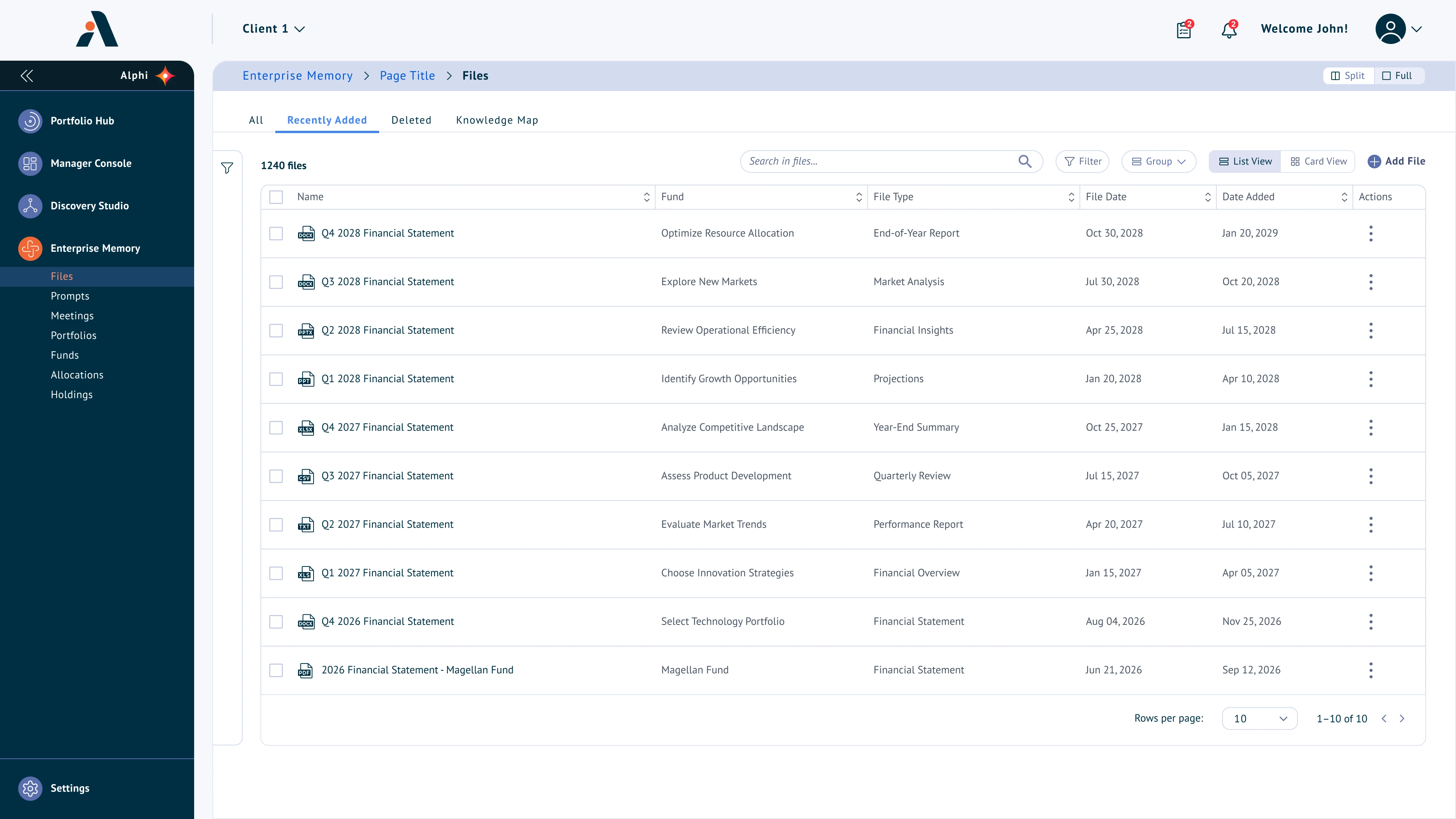 List View