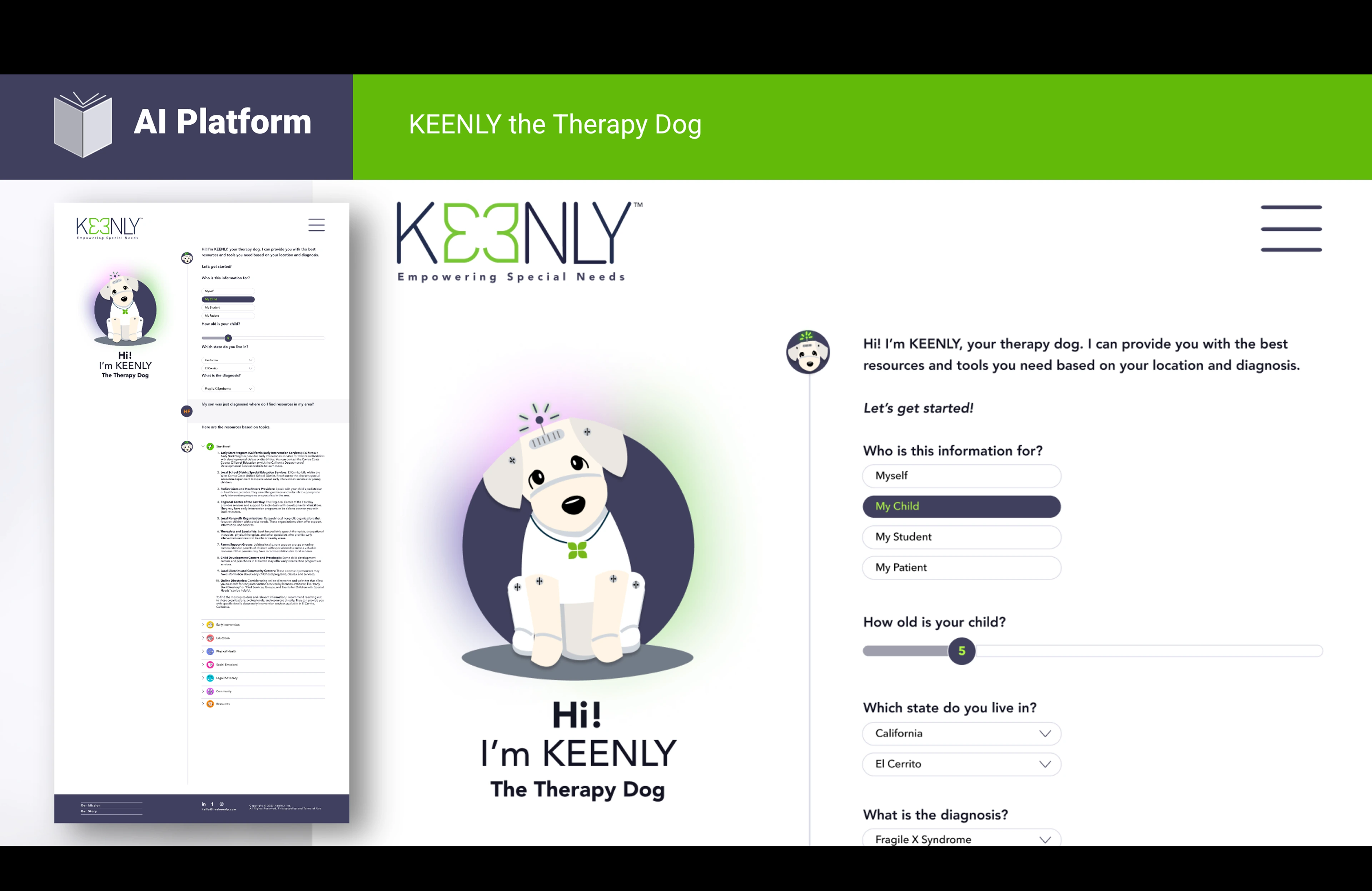 Keenly therapy dog