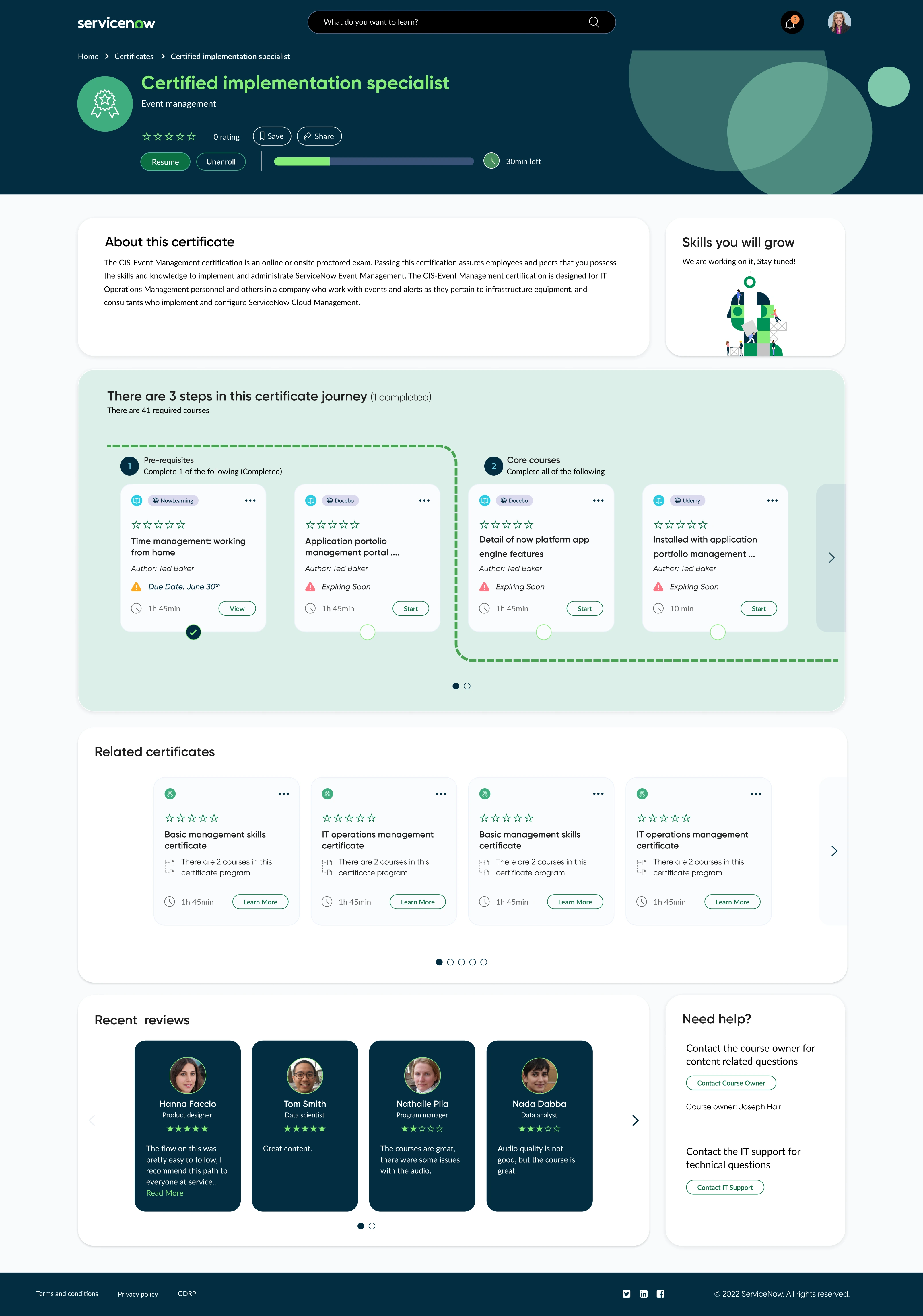 frED certification path